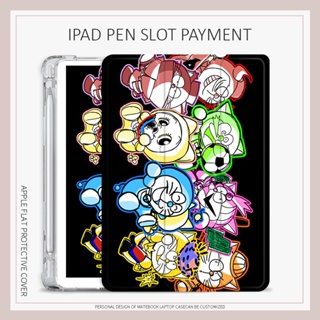 เคส ลายการ์ตูนโดราเอมอน สําหรับ iPad air1 2 3 4 5 mini6 iPad gen 7 8 9 10 iPad pro11 2022