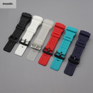 【DREAMLIFE】Watch Band For AQS-810 For AQS-810W For W-735H Lightweight Rubber Sports