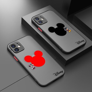 เคสโทรศัพท์มือถือ ผิวด้าน ลายโลโก้ Disney Mickey Mouse สําหรับ iPhone 13 14 12 11 PLUS PRO MAX MINI 6 6S 7 8 PLUS X XS XR X MAX SX MAX SE2020 SE2022