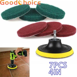 【Good】Scouring Pads Scrubber Bathroom Kitchen Wood Wheel Tile Furniture Cleaning【Ready Stock】