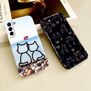 เคสโทรศัพท์มือถือ พิมพ์ลายแมวน่ารัก สําหรับ Samsung Galaxy S23 S22 S21 S20FE Note 10 9 Ultra Plus A73 A71 A53 A52 A51 A50 A13 A12 A03 S A02 S 5G