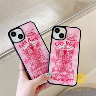 For เคสไอโฟน 14 Pro Max [Get Rich] เคส Phone Case For iPhone 14 Pro Max Plus 13 12 11 For เคสไอโฟน11 Ins Korean Style Retro Classic Couple Shockproof Protective TPU Cover Shell