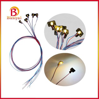 [Blesiya1] ฉากไฟ LED ขนาดเล็ก แบบมีสาย สําหรับรางรถไฟ 5 ชิ้น