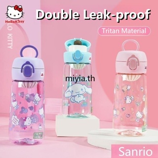 Sanrio Tritan ขวดน้ําร้อน แบบพกพา กันรั่วซึม พร้อมที่จับ แฟชั่นฤดูร้อน สําหรับเด็ก 2023