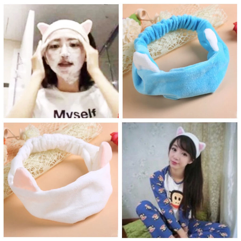 ผ้าคาดผมน่ารัก คาดผมแต่งหน้า อาบน้ำ