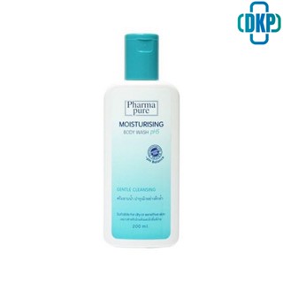 PharmaPure Moisturising Body Wash ฟาร์มาเพียว มอยส์เจอร์ไรซ์ซิ่ง บอดี้ วอซครีมอาบน้ำ 200ml [DKP]