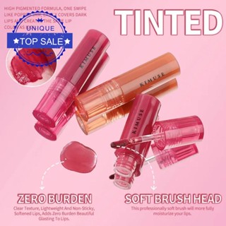 Kimuse ลิปกลอส เพิ่มความชุ่มชื้น ไม่เป็นคราบ สีน้ําผึ้ง V1E6