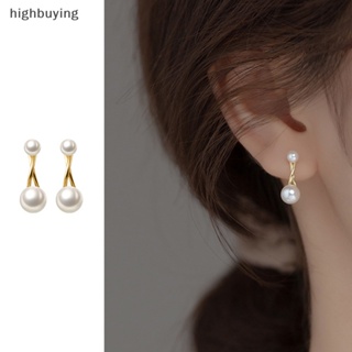 [highbuying] 1 คู่ เกาหลี มุก สตั๊ด ต่างหู สําหรับผู้หญิง แฟชั่น ที่เรียบง่าย มุก สตั๊ด ต่างหู คลิป ปาร์ตี้ สาว อารมณ์ เครื่องประดับ ใหม่ พร้อมส่ง