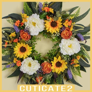 [Cuticate2] พวงหรีดประดิษฐ์ อุปกรณ์ประกอบฉากถ่ายภาพงานแต่งงาน สําหรับบ้าน สํานักงาน ฮาโลวีน