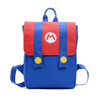 Super Mario Bros Backpack Children Bag Luigi Yoshi Princess Character Monster Little School Toy Gifts D2ZY