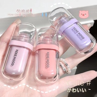 Kekemood ลิปสติก ลิปกลอส เพิ่มความชุ่มชื้น กันน้ํา ติดทนนาน 6 สี