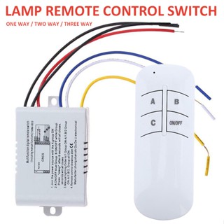 New Wireless ON/OFF 220V Lamp Remote Control Switch Receiver Transmitter