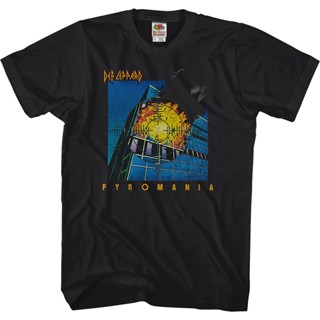 เสื้อยืด พิมพ์ลายเสือดาว Pyromania Def Leppard