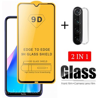 กระจกนิรภัย 2 In 1 สําหรับ Oppo A17 A57 A177 A33 A16K A96 A76 A53 A92 A52 A11 A12 A74 A58 A78 A12E A5S A72 A9 A5 A7 A16EA3S A11K A1K Reno 4 7 6 7Z 6Z 8 8T A37 F9 ฟิล์มคาร์บอนไฟเบอร์ ติดด้านหลัง