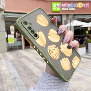 เคสโทรศัพท์มือถือ ซิลิโคนนิ่ม ใส กันกระแทก ลายดอกไม้สีเหลือง สําหรับ Realme XT Realme X2