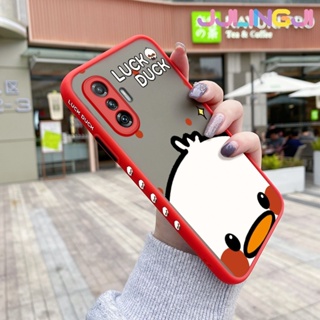 เคสซิลิโคนนิ่ม แบบใส ขอบสี่เหลี่ยม ลายการ์ตูนเป็ด กันกระแทก สําหรับ Xiaomi MI Poco F3 GT Redmi K40 Gaming Poco F4 GT K50