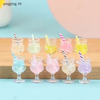 Piqging แก้วน้ําผลไม้จิ๋ว 1/12 สําหรับบ้านตุ๊กตา 2 ชิ้น