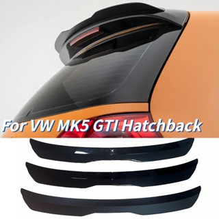 ฝาสปอยเลอร์หลังคารถยนต์ พลาสติก ABS คุณภาพสูง สีดํา สําหรับ VW MK5 GTI Hatchback Maxton