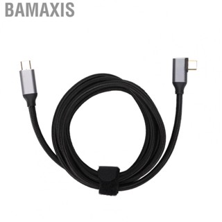 Bamaxis 100W PD USB C Fast Charging Cable 3.1 Gen2 10Gbps Right Angle Cord 4K 1 UTE