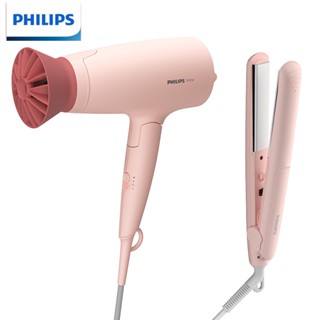 Philips ชุดเครื่องหนีบผมตรง และไดร์เป่าผม อุณหภูมิคงที่ 2 in 1 BHP398