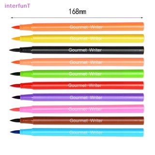 [InterfunT] แปรงปากกาสี กินได้ สําหรับตกแต่งเค้ก บิสกิต DIY