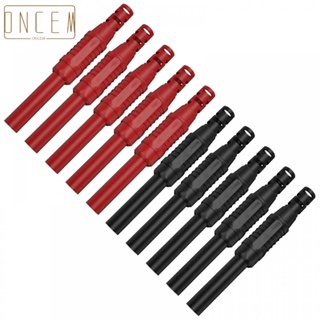 【ONCEMOREAGAIN】10PCS High Durability Red and Black 4mm Banana Sockets with Soldering Connection