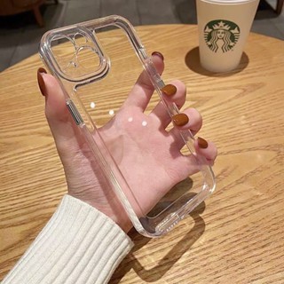 Space TPU กรณี  for iPhone 14 11 12 13 Pro Max 11Pro 13Pro 14Promax Xr X Xs XsMax 7 8 Plus SE 14Plus เคสโทรศัพท์ ปกหลัง