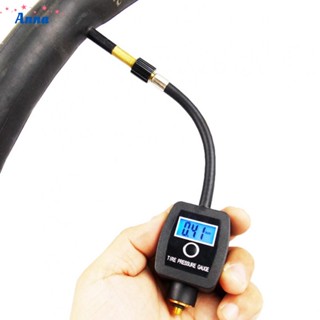 【Anna】Tyre Pressure Gauge 2032 Battery 4 Modes ABS+Metal Bike Bicycle/Car/Motorcycle