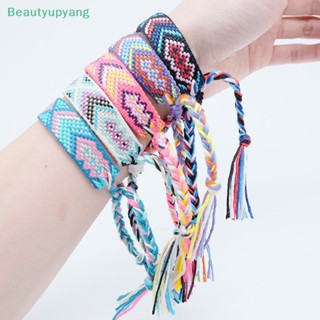 [Beautyupyang] สร้อยข้อมือถัก แฮนด์เมด ประดับพู่ ปรับได้ สไตล์โบฮีเมียน แฟชั่นสําหรับผู้หญิง