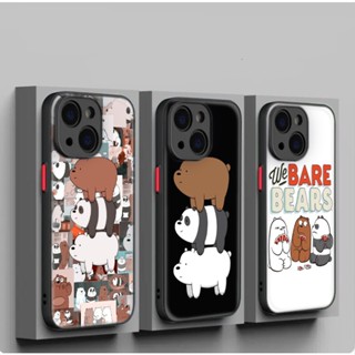 เคสโทรศัพท์มือถือแบบนิ่ม ลายอะนิเมะ We Bare Bears 228YPJ สําหรับ iPhone 12 13 Plus 14 Pro Max