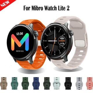 สายนาฬิกาข้อมือซิลิโคน แบบนิ่ม สําหรับ Xiaomi Mibro Watch Lite 2 Sport Band