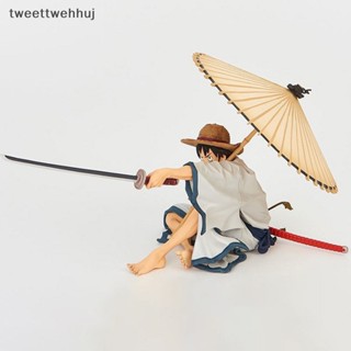 ฟิกเกอร์อนิเมะ One Piece luffy Umbrella Sitg สีขาว ฟิกเกอร์ PVC huj