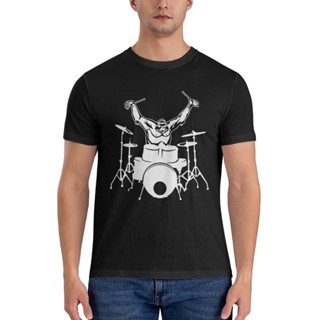 เสื้อยืด พิมพ์ลาย Gorilla Drummer Music คุณภาพสูง เหมาะกับของขวัญ สําหรับผู้ชาย