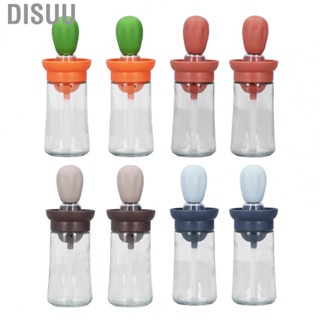 Disuu Oil Container   Silicone Brush Novel Easy To Clean Dispenser Bottle with Brush  for Kitchen