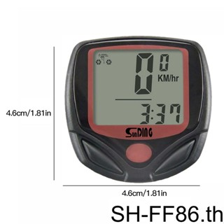 เครื่องวัดความเร็วนาฬิกาจับเวลาดิจิทัล หน้าจอ LCD กันน้ํา อุปกรณ์เสริม สําหรับรถจักรยาน