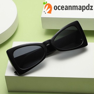 OCEANMAPDZ แว่นตากันแดด ทรงสามเหลี่ยม ป้องกันรังสี สไตล์เกาหลี คลาสสิก แฟชั่นสําหรับผู้หญิง และผู้ชาย