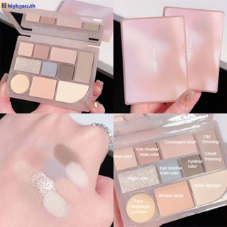 Sweet Mint ไฮกลอส 10 สี Lying Silkworm Blush Eye Shadow Brightening เมคอัพเพลทอเนกประสงค์ กันน้ำ กันเหงื่อ highgoss.th