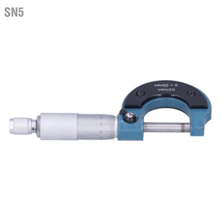 SN5 0-25MM 0.01mm Micrometer Guage Thread Scale นอกไมโครมิเตอร์ เครื่องมือ Machinist Tool