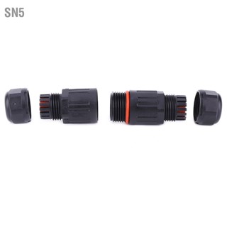 SN5 10PCS IP68 สายไฟฟ้ากันน้ำสายไฟ 3Pin เชื่อมต่อ ซ็อกเก็ตปลั๊กกลางแจ้ง 0.5mm² ~ 2.0mm²