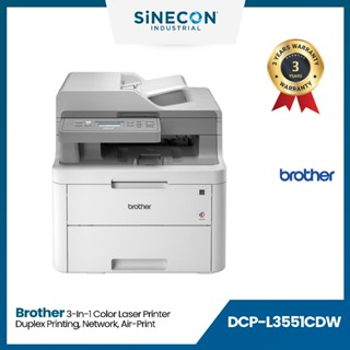 Brother Printer บราเดอร์ รุ่น DCP-L3551CDW เครื่องพิมพ์สีLED และมัลติฟังก์ชัน (3-in-1)