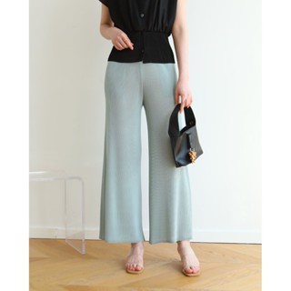 2MUAY PLEAT กางเกงผู้หญิง กางเกงพลีทคุณภาพ รุ่น GJO3882 8สี FREE SIZE WIDE LEG PLEAT PANT