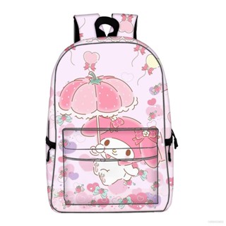 Sanrio mymelody กระเป๋าเป้สะพายหลัง อเนกประสงค์ ขนาดใหญ่ จุของได้เยอะ พิมพ์ลาย ระบายอากาศ สําหรับผู้หญิง และผู้ชาย