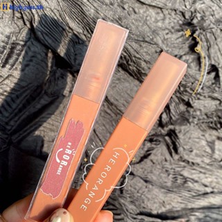 Herorange ลิปสติก Toning Diary Moisturizing Waterproof Non-fading Matte Velvet Lip Glaze highgoss.th