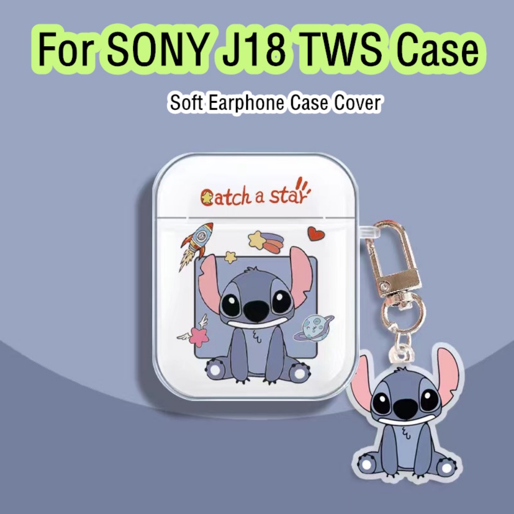 สําหรับ SONY J18 TWS กรณีอะนิเมะการ์ตูนรูปแบบสําหรับ SONY J18 TWS ปลอกหูฟังนุ่มฝาครอบ