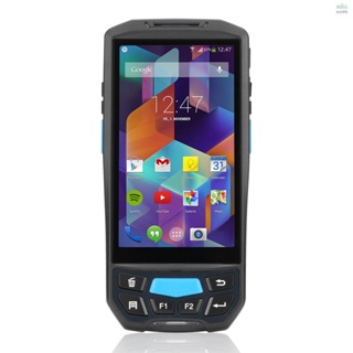 เครื่องสแกนบาร์โค้ด Android 9.0 PDA 1D 4G WiFi BT พร้อมหน้าจอสัมผัส 5 นิ้ว กล้อง 8MP GPS สําหรับคลังสินค้า