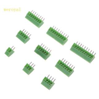 Weroyal บล็อกขั้วต่อสกรู PCB 2Pin-10Pin พิทช์ 54 มม. 2 10 ชิ้น