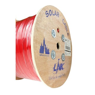 (LINK) สีแดง PV Solar Cable 6 mm2 Red 100 M./ Easy Box RSKU : CB-1060AR-1