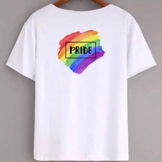 [S-5XL]เสื้อคู่รัก เสื้อยืด LGBT PRIDE สุนทรียศาสตร์ทีส์ Highquality Unisex Tshirts COD s3f เสื้อคนอ้วนผญ