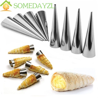 SOMEDAYZL Cannoli แม่พิมพ์สเตนเลส สําหรับทําขนม ขนมปัง วาฟเฟิล ครีม