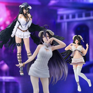 โมเดลฟิกเกอร์ PVC อนิเมะ Overlord Albedo Knit Ver ขนาด 22 ซม. ของเล่นสําหรับเด็ก